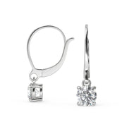Rebecca Round Cut Earrings Leverback - Nivetta